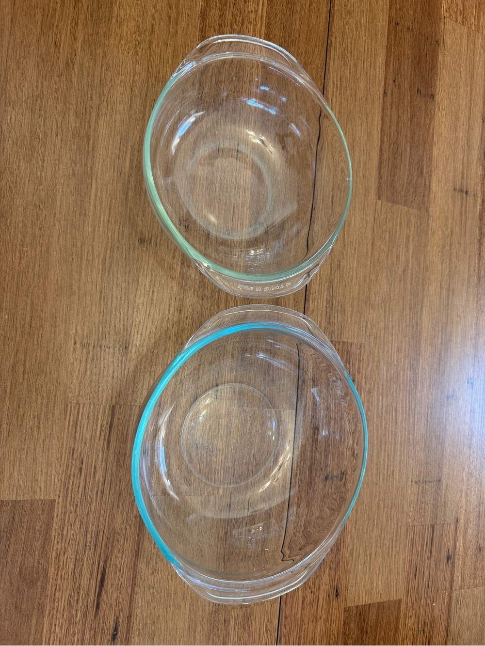 Pyrex Clear Glass Mixing Bowls